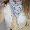 foulard marine blanc 4