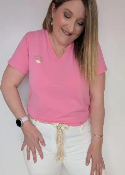 tee shirt fushia 1