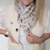 foulard coeur