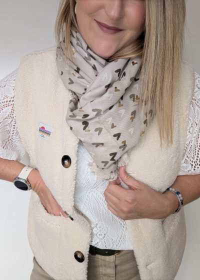 foulard coeur