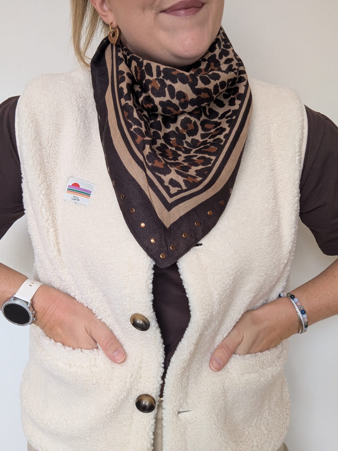 foulard leopard