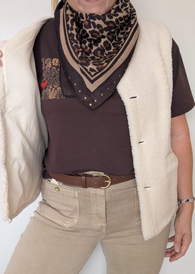 foulard leopard