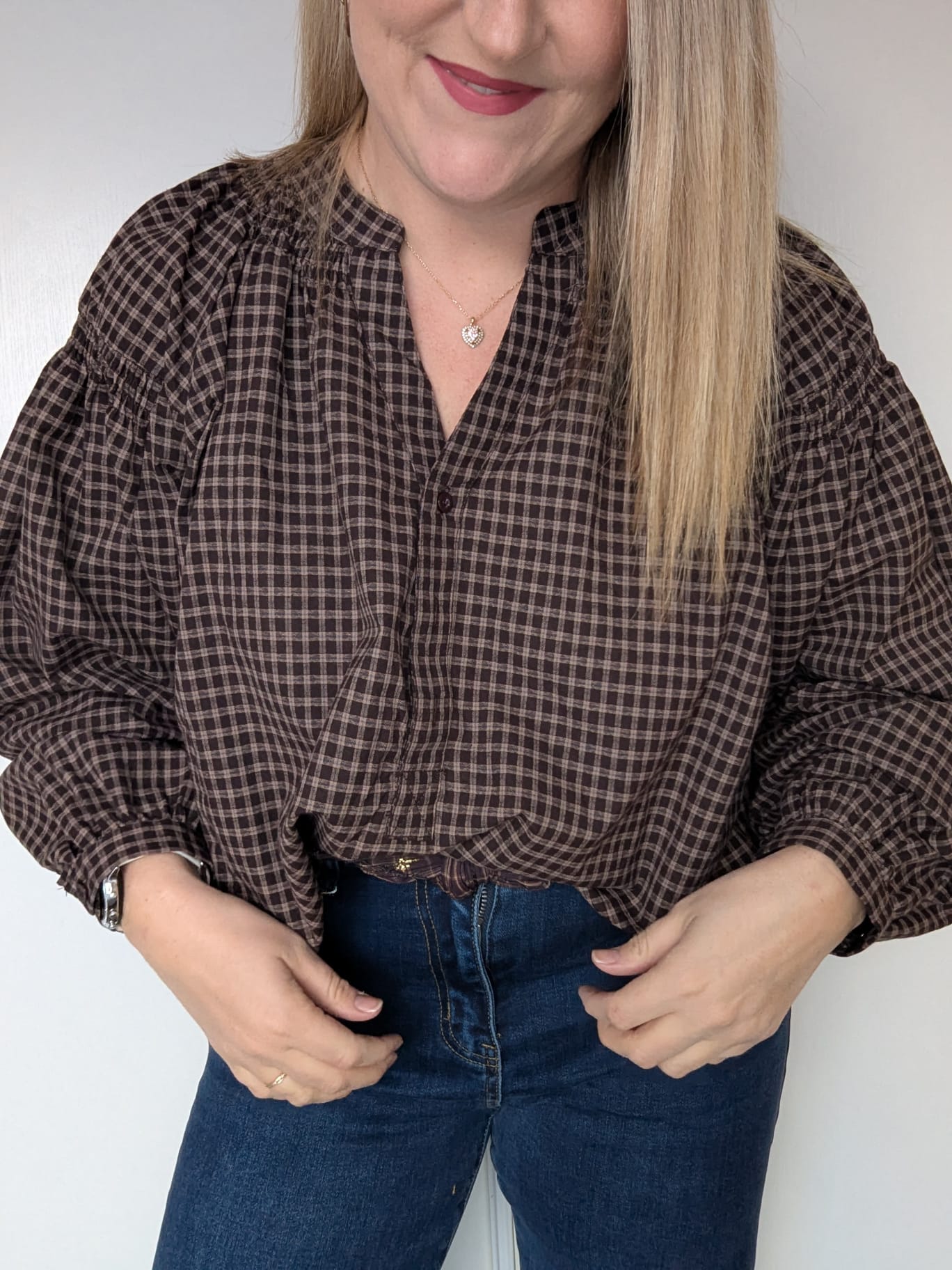 blouse chocolat